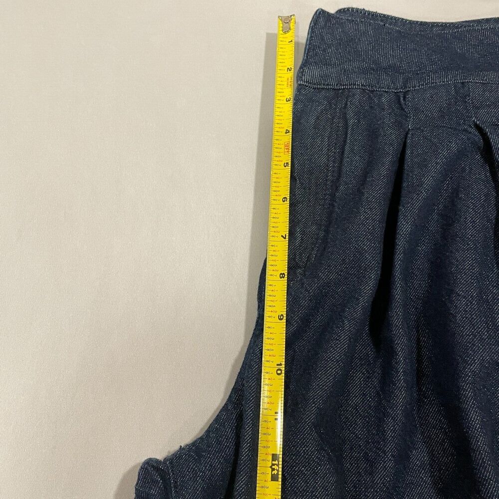 ~~ANTHROPOLOGIE Pilcro Porto 31 Pleated High Rise Tapered Jeans Dark Blue Pocket - Picture 7 of 16